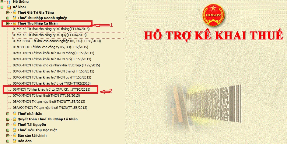 lập tờ khai khấu trừ thuế TNCN mẫu 06/TNCN lập tờ khai khấu trừ thuế TNCN mẫu 06/TNCN